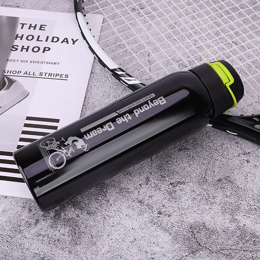 Stainless Steel Insulated Sports Cup with Straw and Strap